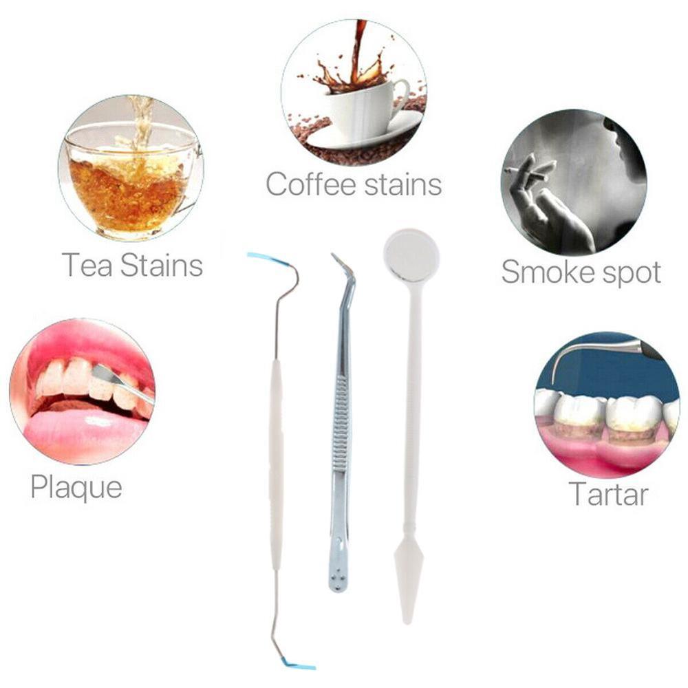 3pcs/set Stainless Steel Dental Tools Kit Teeth Tartar Scraper Mouth Mirror Dentists Pick Tool Teeth Scaler for Teeth Kit