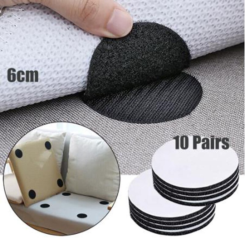 20 stücke/10 Paare Anti Eisstockschießen Teppich Band Teppich Greifer Klett Sichern sterben Teppich Sofa und Blätter in Ort und Halten sterben Ecken Flache