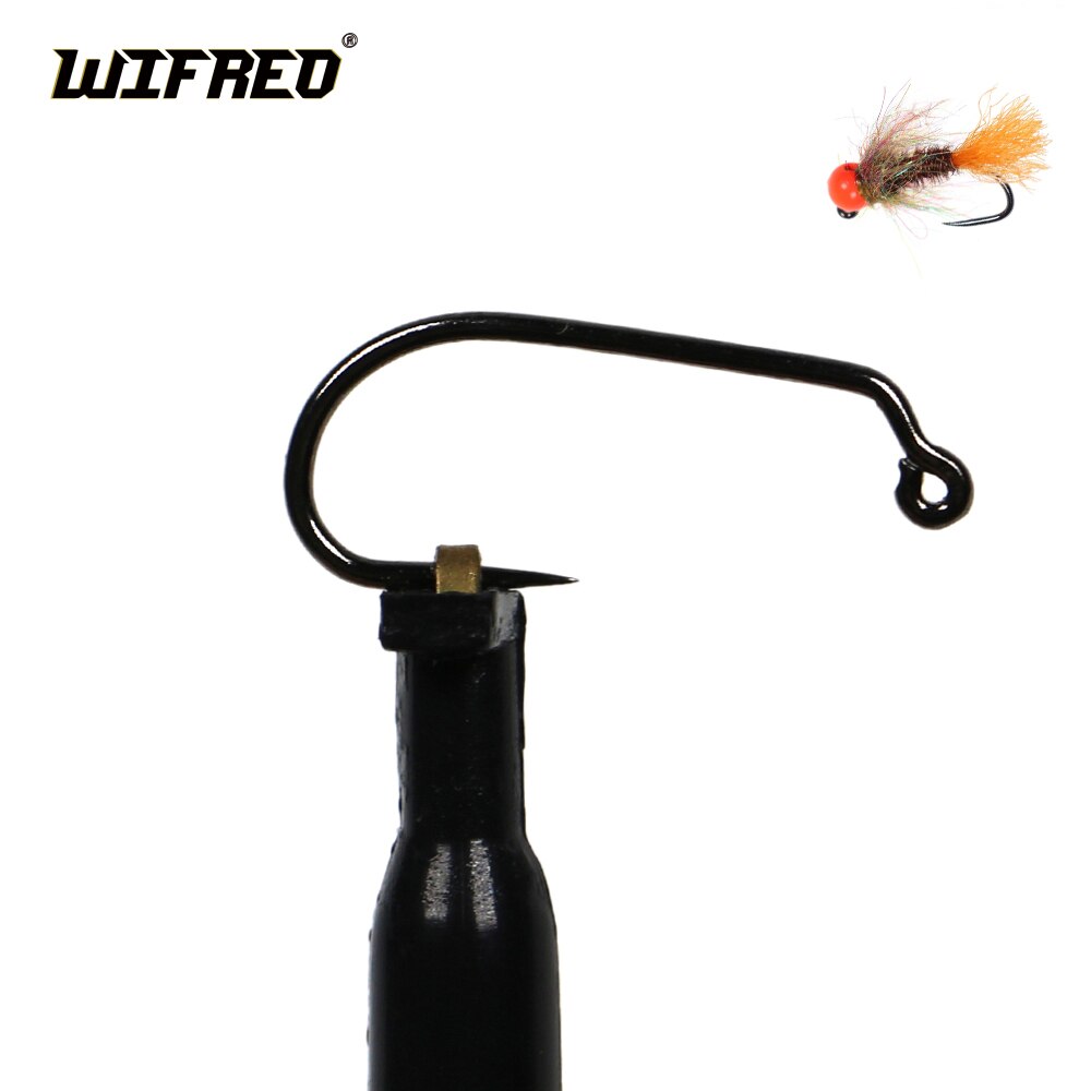 WIFREO – hameçons de pêche à la mouche, crochet de gabarit, nickel noir, humide, nymphe, Caddis, Pupa, 50 pièces, #10-18