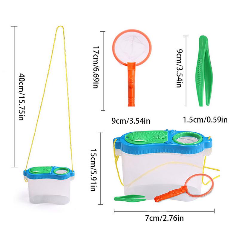 Kinderen Onderwijs Speelgoed Insect Voeden Experimentele Observatie Doos Insect Onderzoek Plastic Tool Box Set