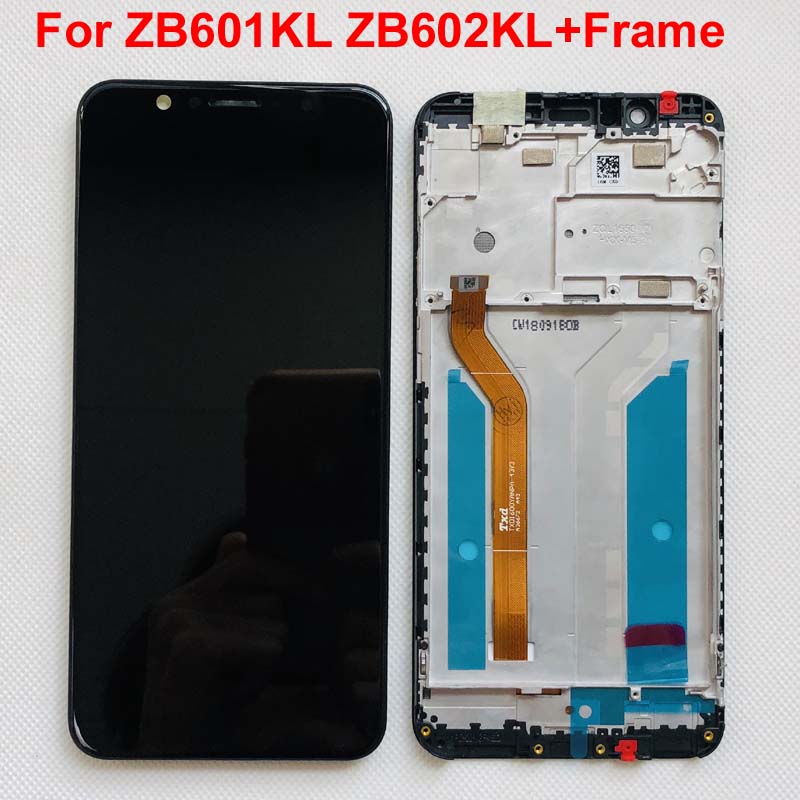 Ramki + dla 5.99 instrukcji obsługi ASUS ZenFone Max zawodowiec M1 ZB601KL ZB602KL ekran wyświetlacz LCD + digitizer płyta dotykowy z ramą oryginalny LCD