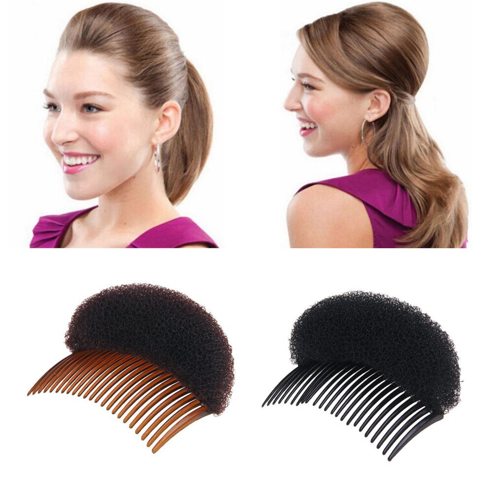 Feminino senhoras elegante bouffant princesa penteado bater-lhe volume cabelo impulso