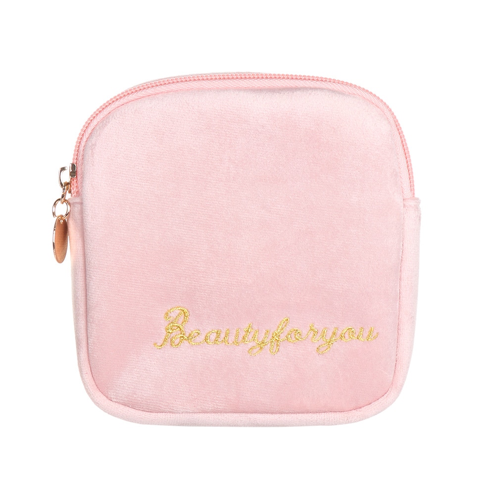 Tampon Storage Bag Sanitary Pad Pouch Women Napkin Cosmetic Bags Organizer Ladies Makeup Bag Girls Tampon Holder Organizer