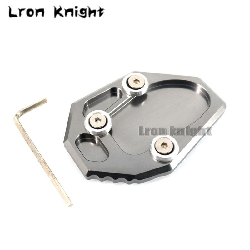 Voor YAMAHA YZF MT-07 MT07 FZ07 XJ6 XJ6N FZ6 FZ6R Motorfiets CNC Kickstand Voet Side Stand Extension Pad Ondersteuning Plaat vergroten