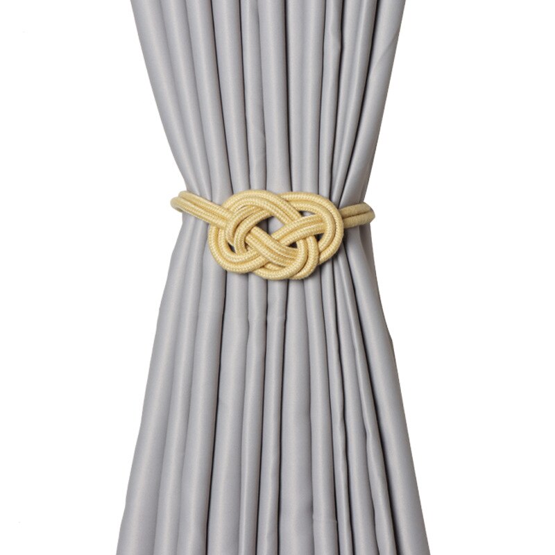 Zollor-hebilla magnética para cortina, Clip magnético para barra de cortina, cinturones colgantes, accesorios de cuerda, 1 ud.: Gold