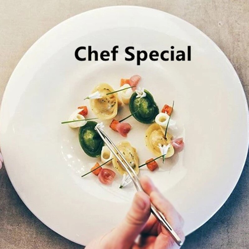 Kitchen Tongs BBQ Tweezer Food Clip Kitchen Precision Tongs Stainless Steel Cooking Kitchen Utensils Food Styling Decor