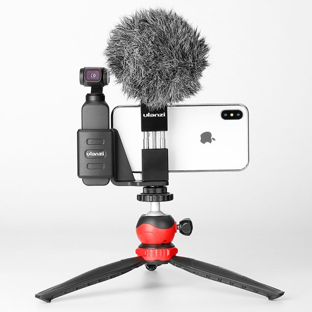 DJI OSMO Pocket Mobiele Telefoon Bracket Houder met Mic Koude Schoen Mount OSMO Pocket Vlogging Camera Accessoires