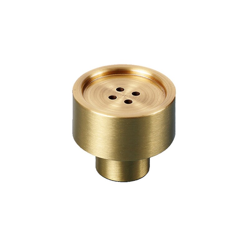 1Pcs Round Buttons Shaped Brass Drawer Pull Single Hole Door Handle Cabinet Dresser Wardrobe Knob