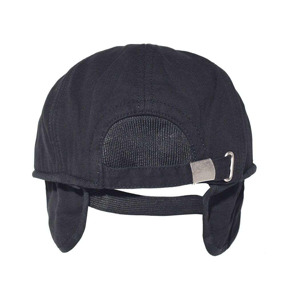 Män & #39 ;s bomull tidningspojke keps öronlappar vinter tjock varm platt hatt öronskydd vintage solid keps casual basker gatsby körhatt