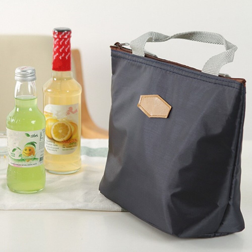 Sac à main de pique-nique en aluminium d'aluminium, sac à déjeuner isotherme thermique, sac à nourriture étanche, sac à main de voyage, bureau pour étudiant Portable