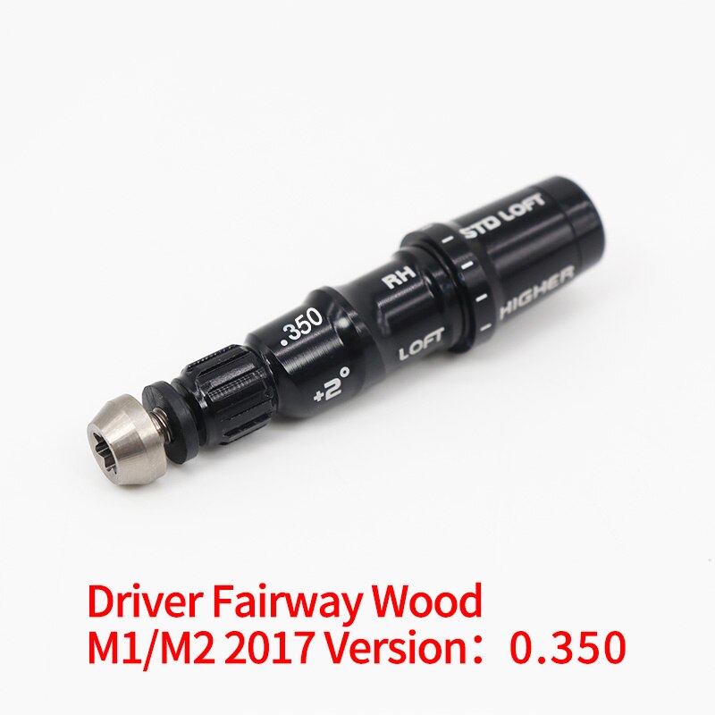 Adapter med m1 m2 m3 m4 m5 m6 golfskafter kun til taylormade driver hybrid fairway wood sim køllehoved tilbehør: (m1 m2) 0.350