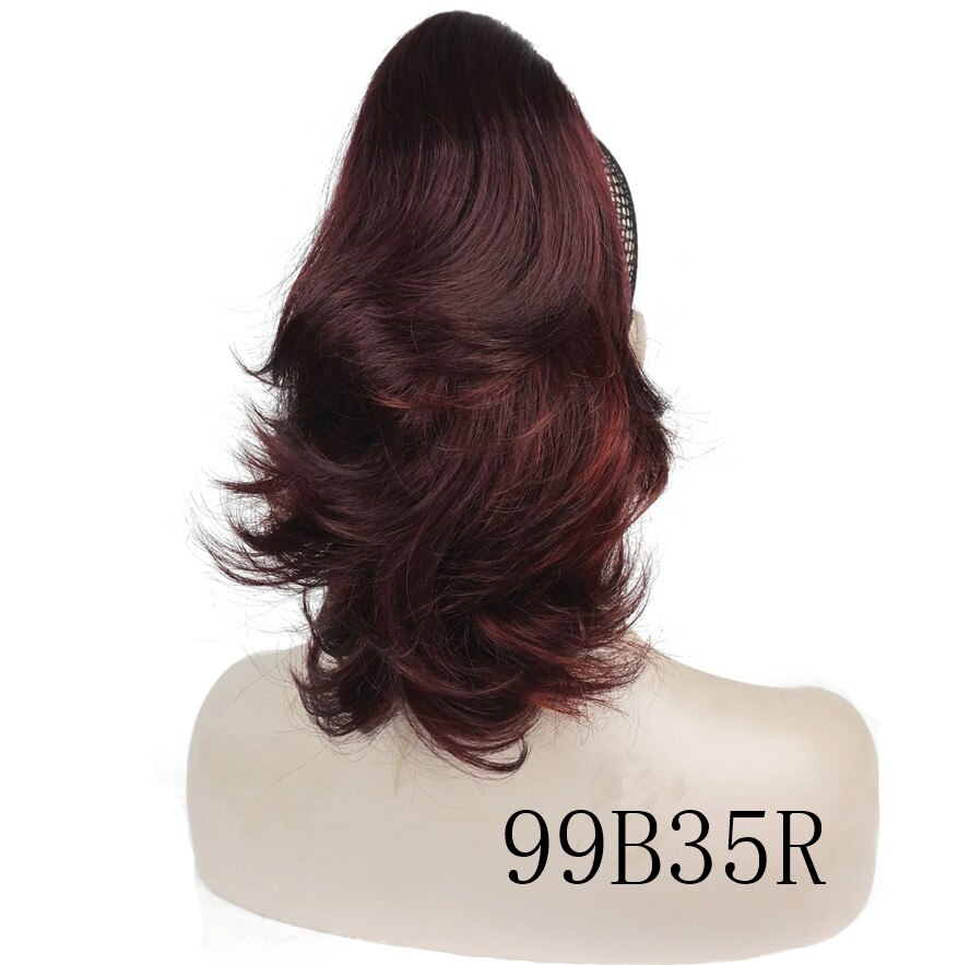 Strongbeauty crush claw clip poninhäntä hiuskoriste lyhyt suora kaksikäyttöinen muotoiltu hiustenpidennys synteettinen: 99 b 35r