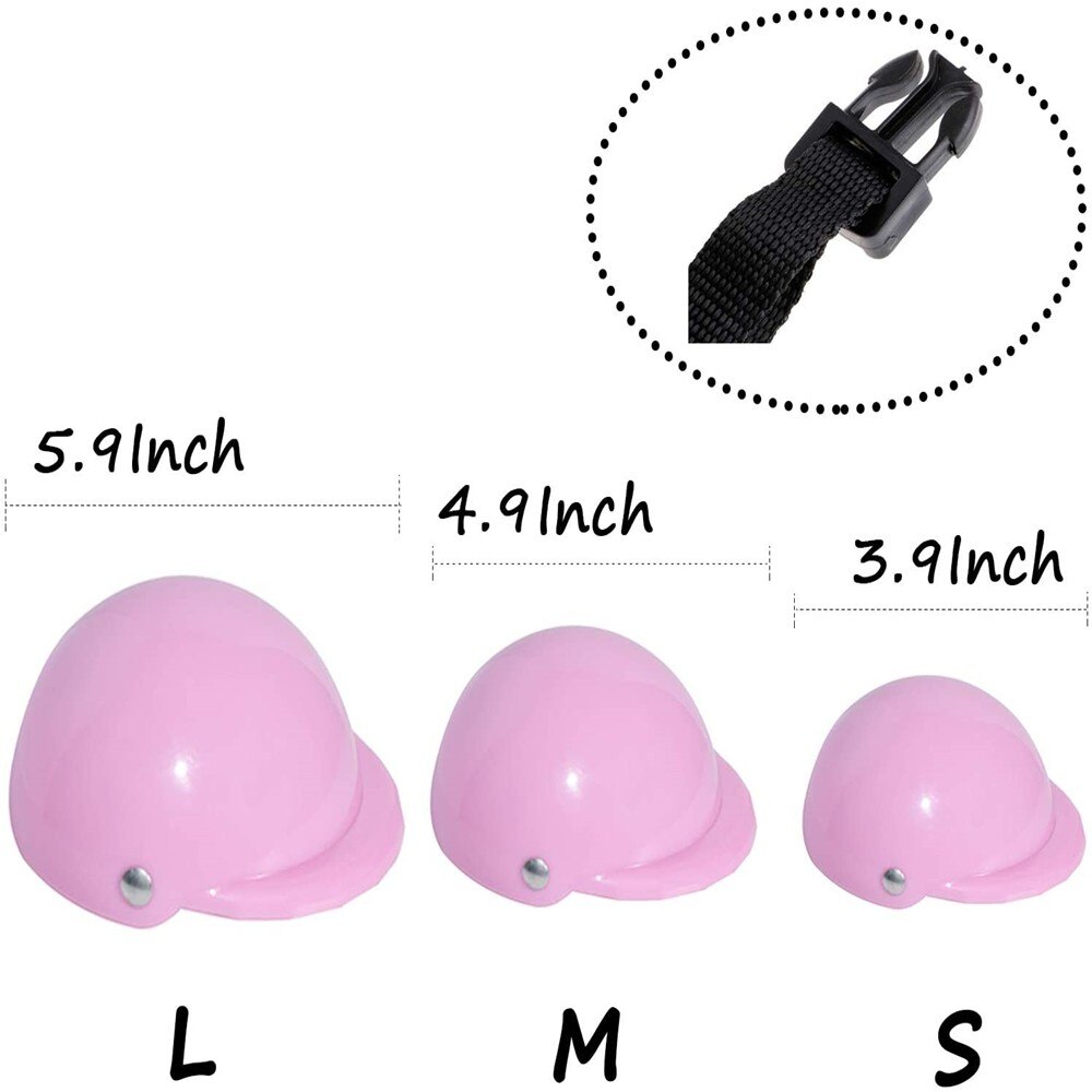 5 Kleuren Hond Helm Cap Hoed Abs Plastic Doggie Puppy Motorfietsen Rijden Fiets Helm Zon Regen Bescherming Voor Kleine huisdier