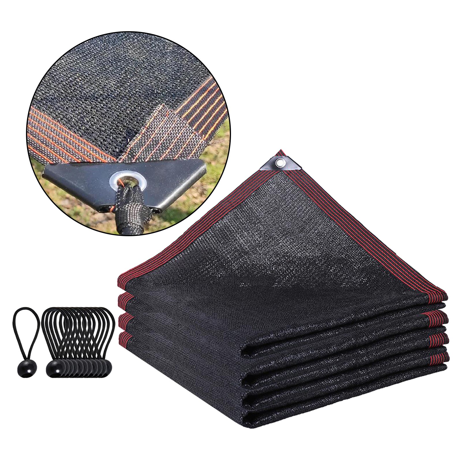 UV Resistance Greenhouse Covers Sunblock Shade Cloth Net Mesh Tarp Protection Outdoor Shade Screen with Grommets: 3x3 meters