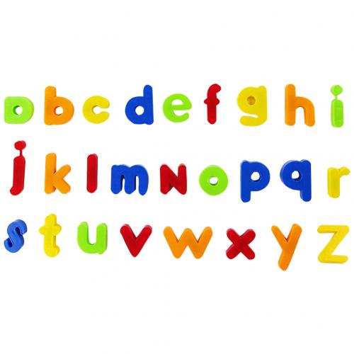 Multicolor magnético números abecedario magnético para nevera aprendizaje juguete infantil educativo imán de nevera de aprendizaje ortografía Juguetes: Lowercase Letter