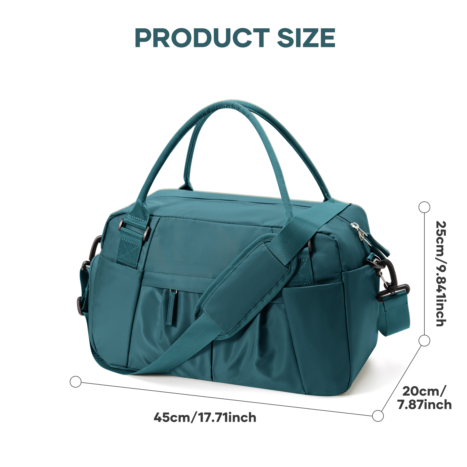 Borse da viaggio da palestra per donna uomo, borse da viaggio per bagagli a mano 40x20x25 Borsa Ryanair, borsa a tracolla impermeabile Borsa da fitness per esercizi: Blu