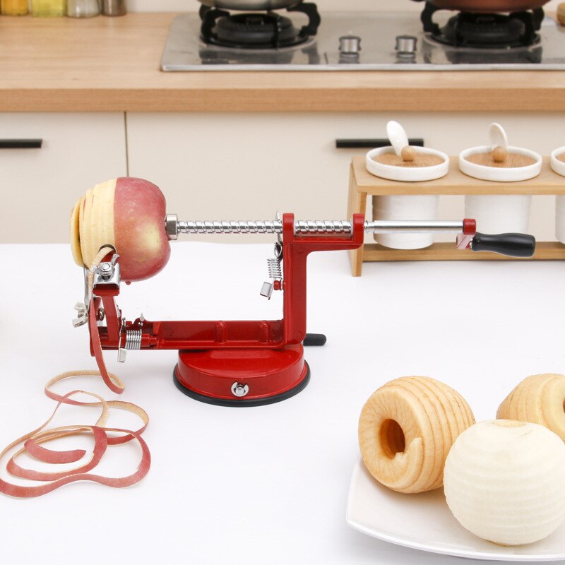 3 in 1 Apple Peeler Hand-cranked Stainless Fruit Peeler Slicing Machine Apple Fruit Machine Peeled Tool Kitchen Tools