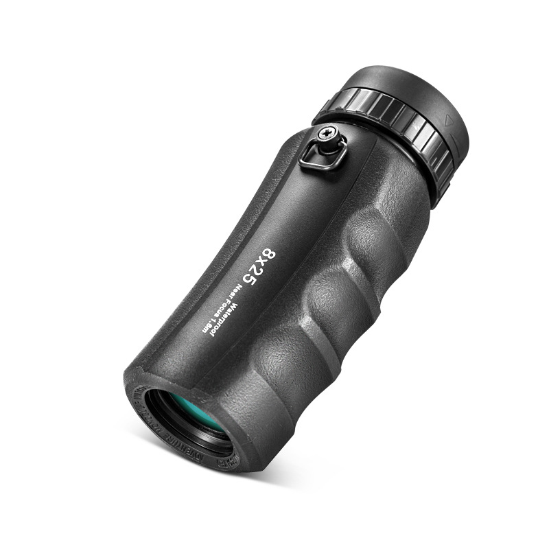 Potente Mini telescopio Monocular 8X25 10X25 HD portátil IPX7 impermeable recubierto de SMC bolsillo al aire libre Binocular compacto para turismo