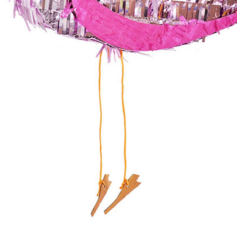 Pinata aluminiumsfolie flamingo form legetøjsspil rekvisitter sukker beat flerfarvet dekoration til børns fødselsdagsfest