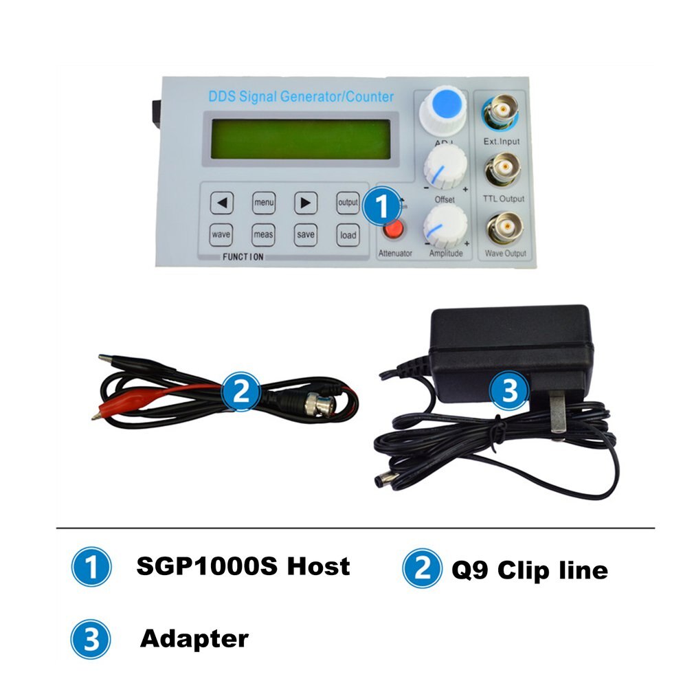 FellTech SGP1002S eingebettet Tafel DDS Funktion Signal Generator/Lehre Instrument Signal Frequenz Zähler UNS Stecker