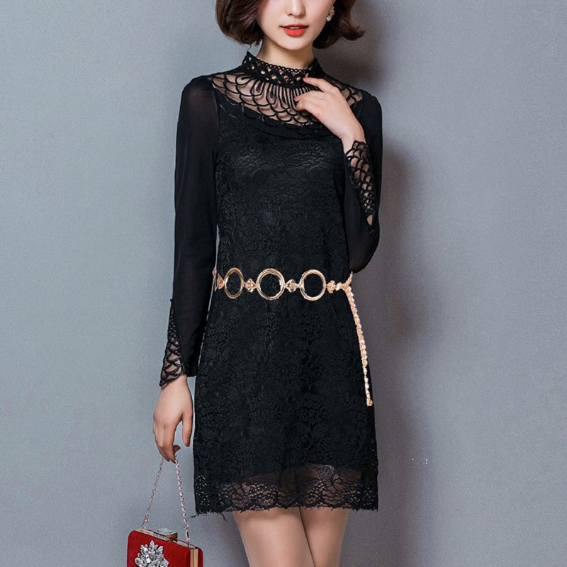 Girls Metal Waist Chain Gold Plated Belt Decoration Belt Women Circle Metal String Belts for Dresses