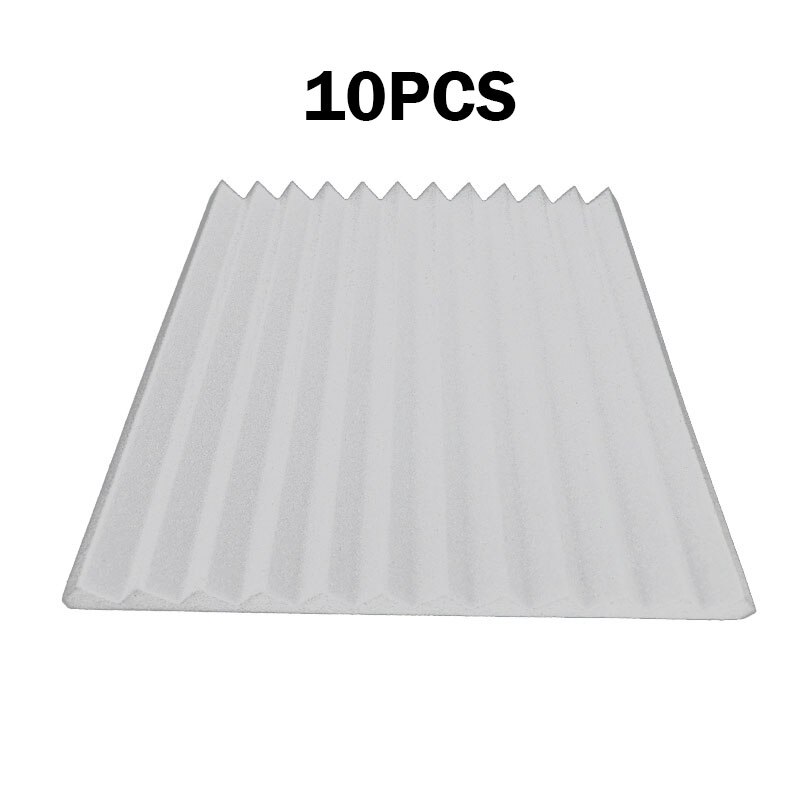 Acoustic Panels Soundproofing Foam Acoustic Sponge Wedges for Recording Studios Office Gaming Rooms Home Entertainment Theaters: 10pcs white