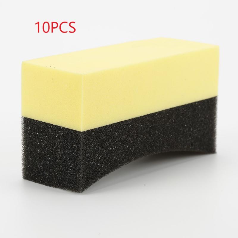 10 stk bilvask rengjøringe svamp blokk voks svamp blokk bil rengjøringsverktøy mikrofiber frotté duk polert rengjøringe: 10 stk
