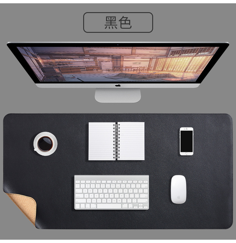2025new escritório mouse pad 90x4 5/80x4 0/70x35/60x30cmcomputador à prova dwaterproof água mesa almofada de couro do plutônio grande tapete de mesa dupla face
