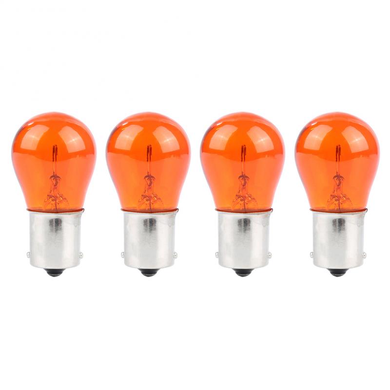 4 Pcs 12V 21W Amber Lamp Auto Styling Light Indicator Lamp Omkeren Licht Parkeer Richtingaanwijzer voor 1156 PY21W BA15S