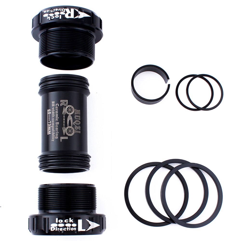 MUQZI Tretlager MTB Mountainbike Fahrrad Radfahren Keramik Gewinde Tretlager 68mm/73mm BB Kurbel Set fahrrad Teile