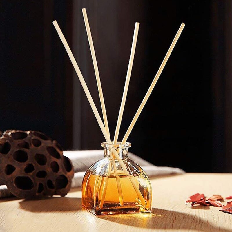 Natuurlijke Kleur 10Pcs Reed Wood Sticks Riet Hout Olie Diffuser Vervanging Rotan Riet Stok Sticks Voor Aroma