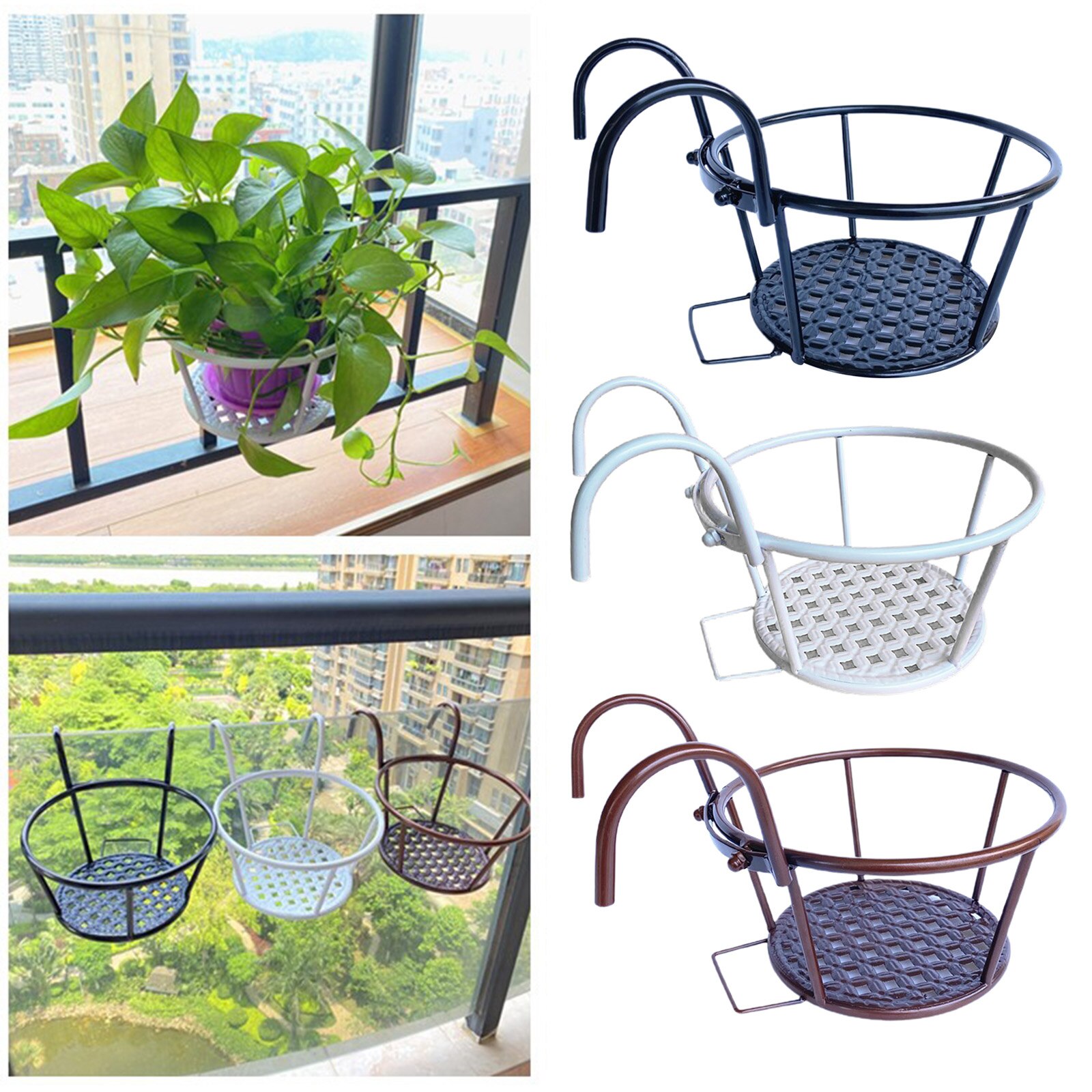 Ing railing plantenbak bloempot houder plantenhouder voor binnen en buiten gebruik