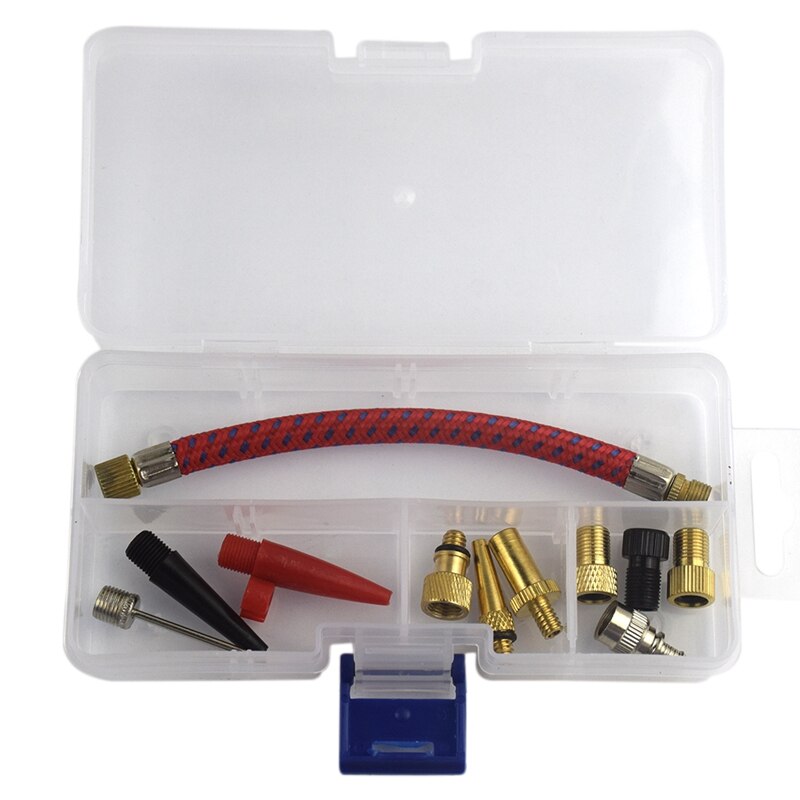 12Pcs/Set Airbed Pump Hose Adapter Nozzle Valve Air Hose Inflating Needles Bike Pump Inflator Connector Bike Tools: Default Title