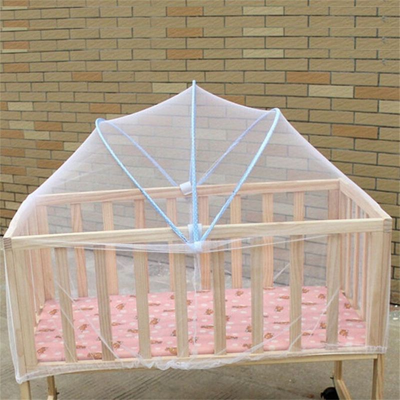 1 x Baby Cradle Bed Mosquito Nets Summer Baby Safe Arched Mosquitos Net, Ran Color