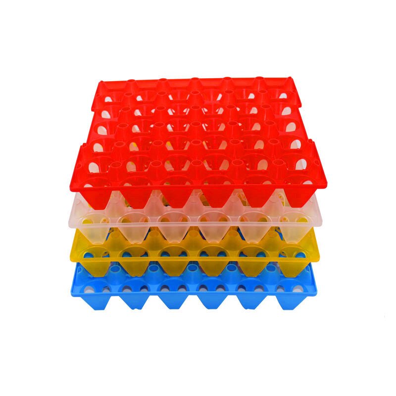 Plateau à œufs ferme, 10 pièces, bac à œufs en matériau plastique, transport et stockage des œufs, 287mm x 287mm x 30 pièces: Color mixing