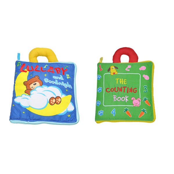 3 patronen voor de vroege cognitieve ontwikkeling van baby's, mijn rustige boek, baby welterusten, stoffen boeken, educatieve activiteitenboeken: 2 boekenset 3