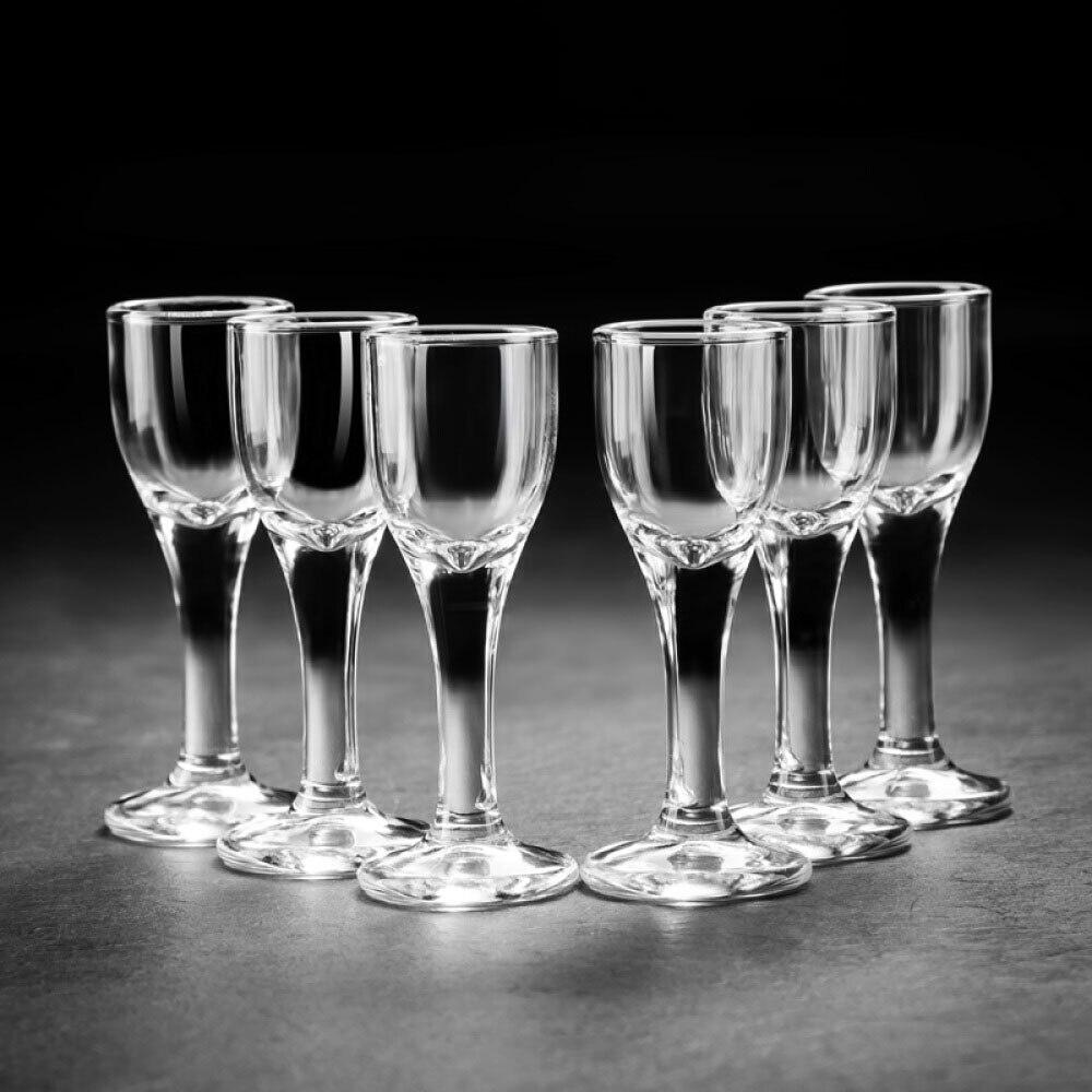 6 Pieces 10ml Chinese Style Crystal Glass Small Wine Cup Wine Goblet