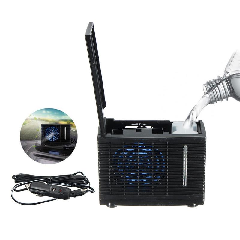 Tragbare klimaanlage für Auto 12V Verdunstungs Klimaanlage Auto 35W Schwarz Tragbare Mini Kühlung Wasser Fan Auto kühler