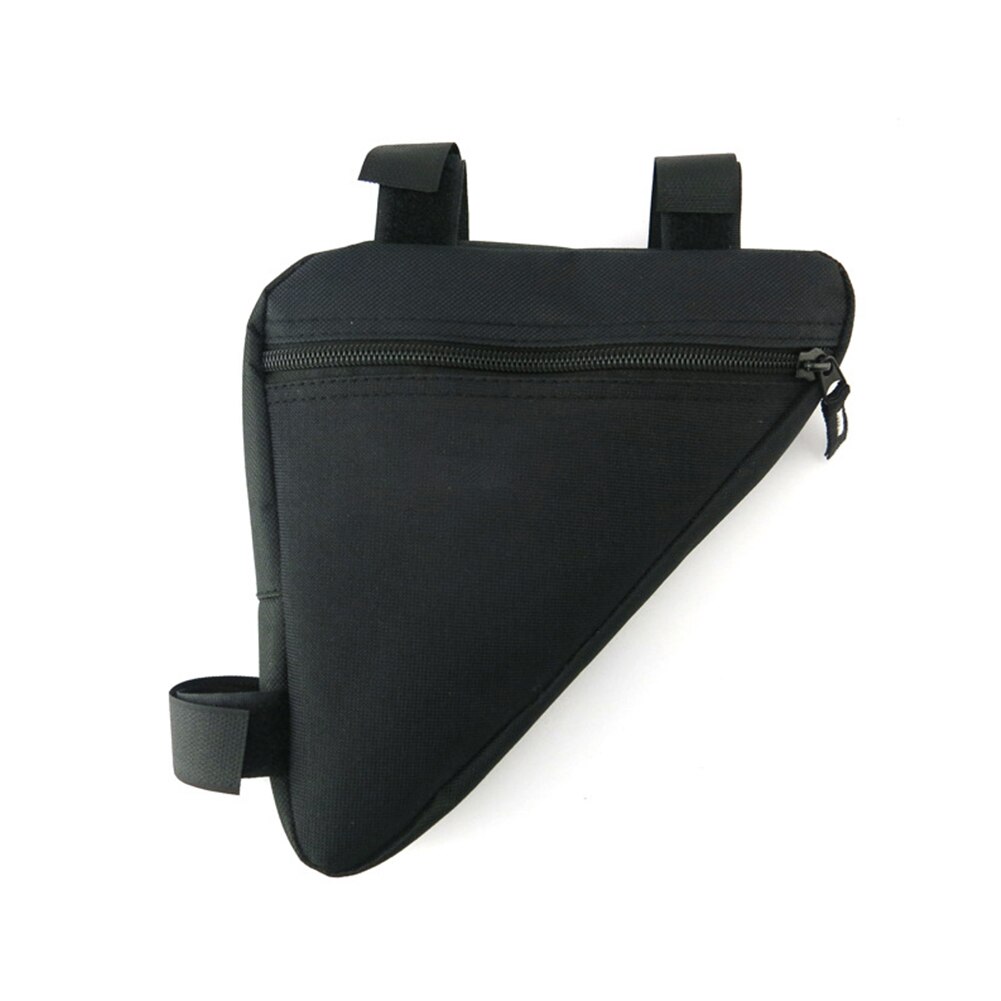 Bike Bicycle Bag Front Tube Frame Handlebar Waterproof Triangle Pouch Bag Holder Mountain Bike Saddle Bag Bicycle Accessories: Black B