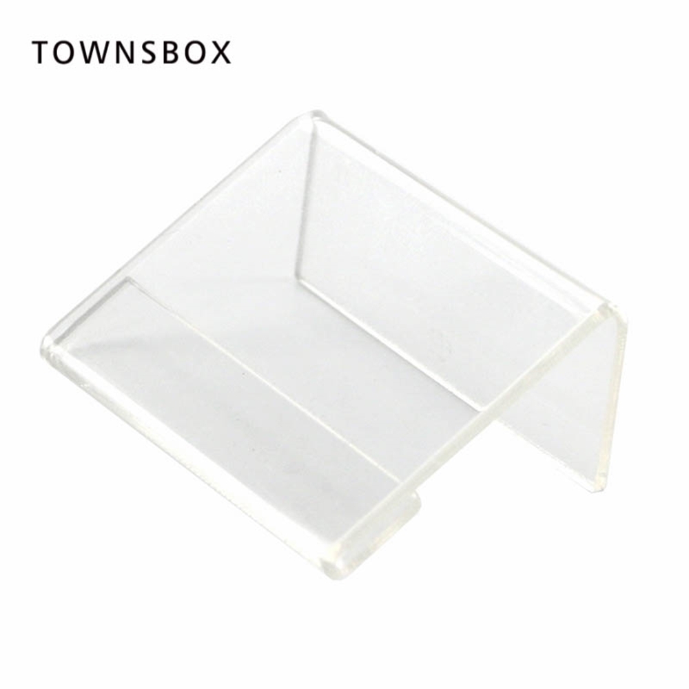 10 Pcs T1.3mm Clear l Shape Table Sign Price Tag Stand Paper Name Card Desk Frame Label Display Holder