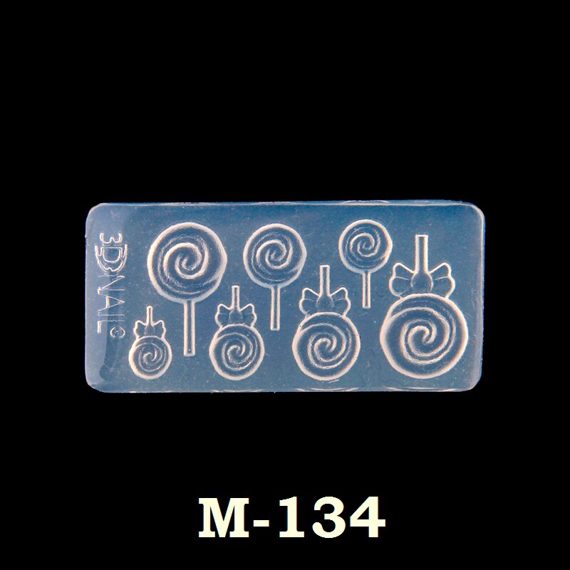 1PC 2x4cm 3D Nail Art forma silikonowa do żywicy do tworzenia biżuterii kot gwiazda serce przezroczysta silikonowa forma dla kobiety DIY wisiorek: M-134