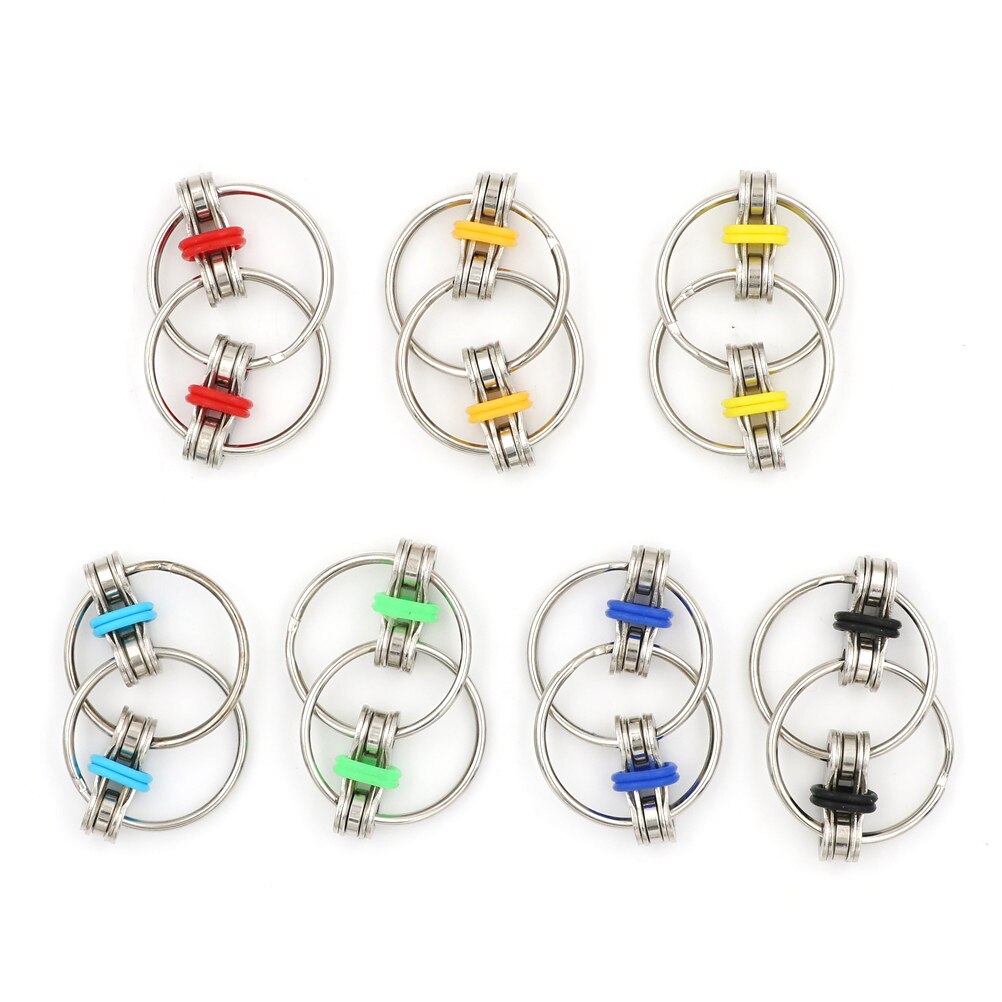 1 pezzo disponibile portachiavi Spinner a mano/Fidget Vent riduzione della pressione catena decompressione per adulti bavaglio giocattolo e scherzi pratici