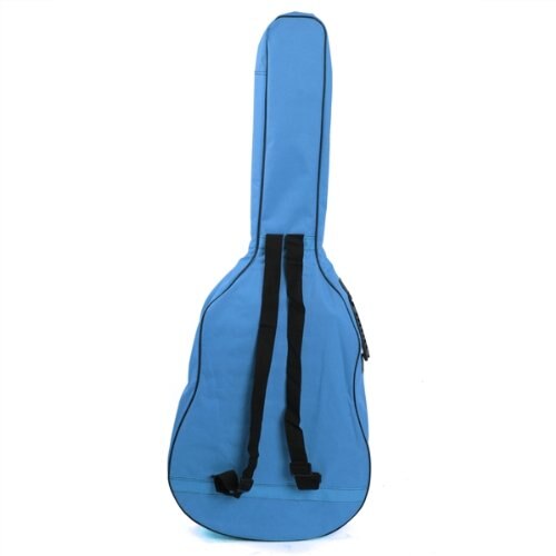 Gig Bag Case Soft Padded Straps for Folk Acoustic Guitar 39 40 41 Inch Sky Blue