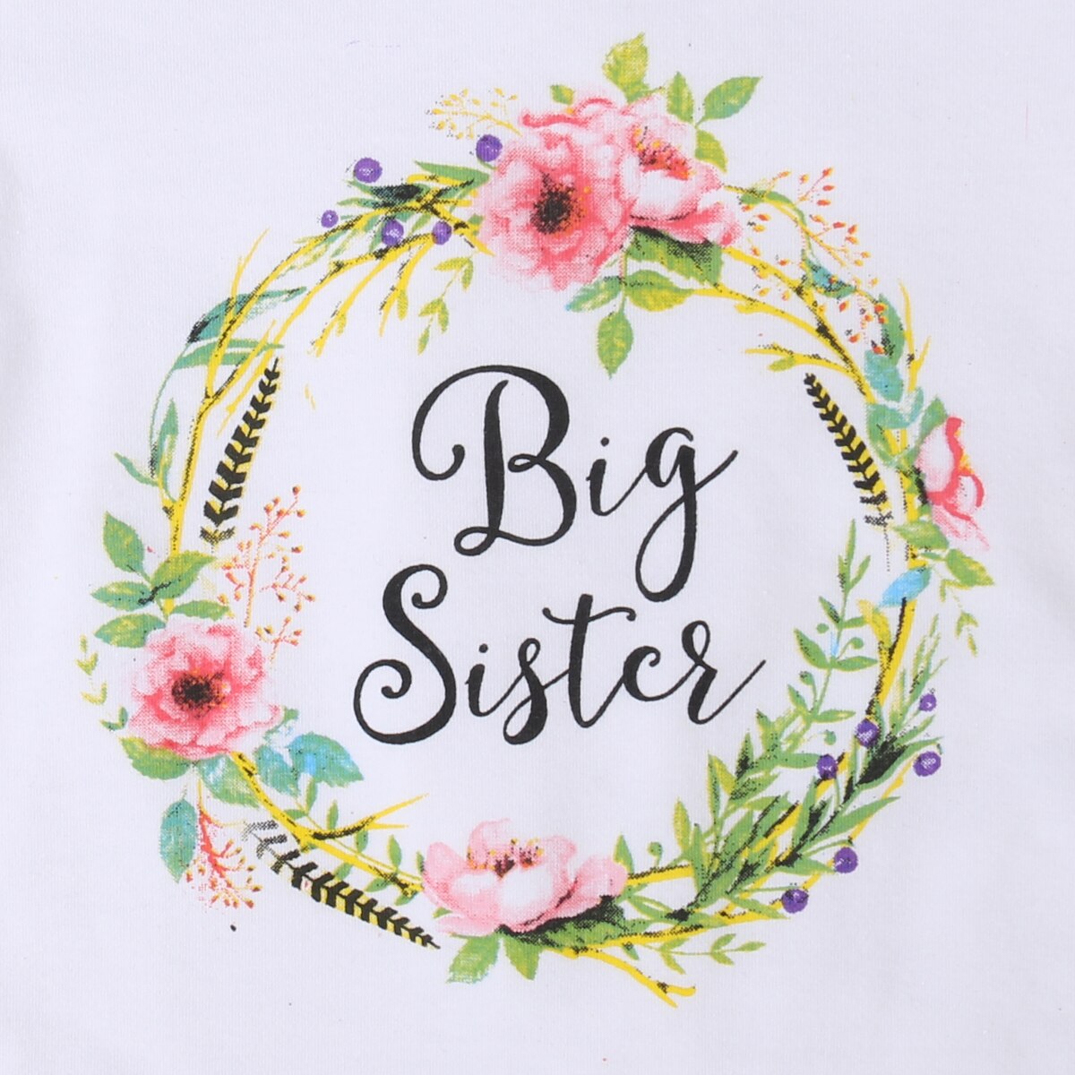 Sommer Baby Mädchen romper & T hemd Sommer Kurzarm Baumwolle Kleine Schwester Strampler Große Schwester T-shirt Outfit