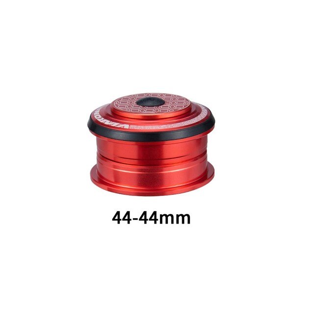 MTB Fahrrad Headset 34mm 44mm 1 1/8in-1 1/2in Rohr Rahmen Zu verjüngt Gabel Adapter Berg Straße Fahrrad Für Gerade Rohr Vorderseite Gabel: rot 44x44mm