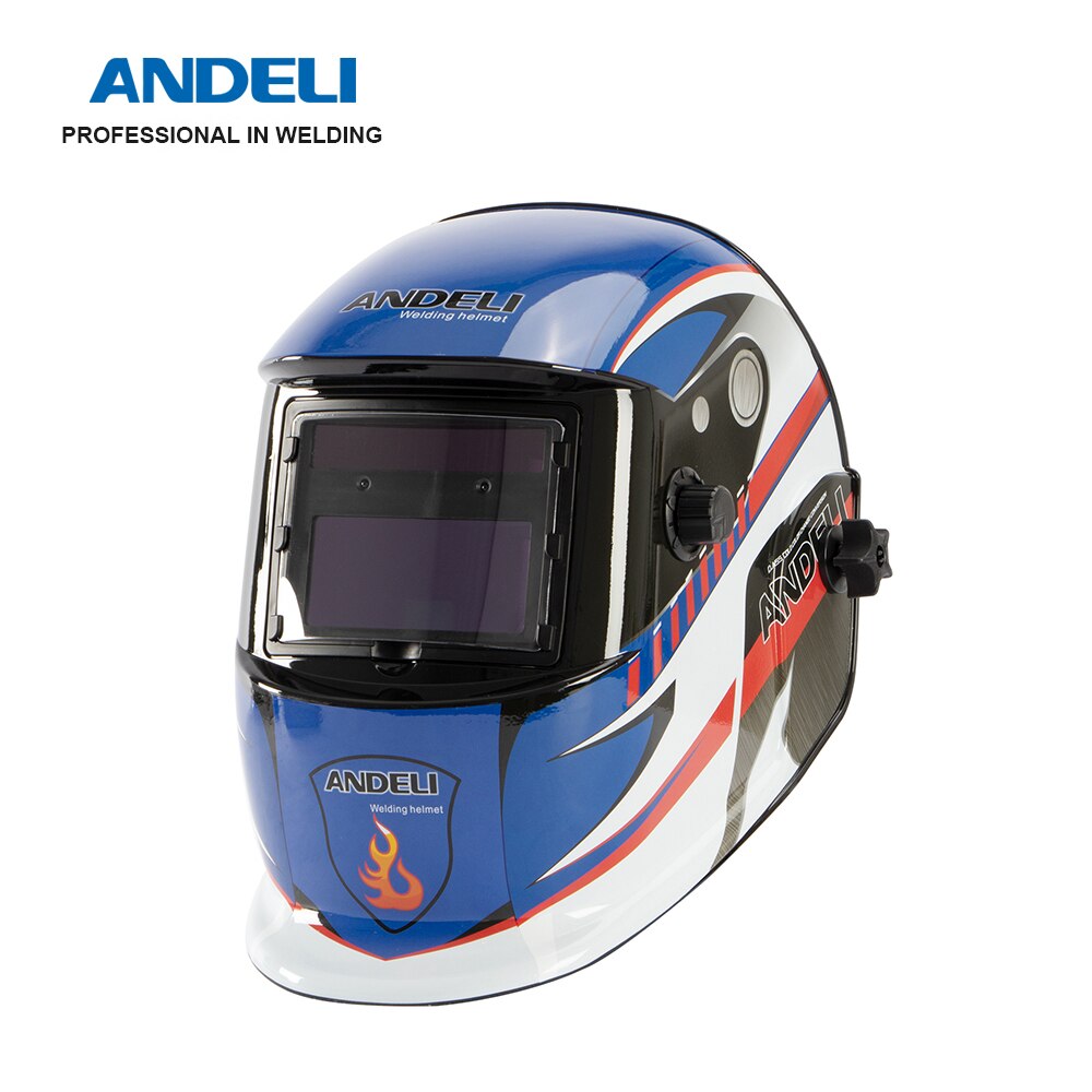 ANDELI maschera per saldatura casco oscuramento automatico per saldatrice la zona maschera per saldatura con chiarezza ottica superiore 1/1/1/2: DH9242-D