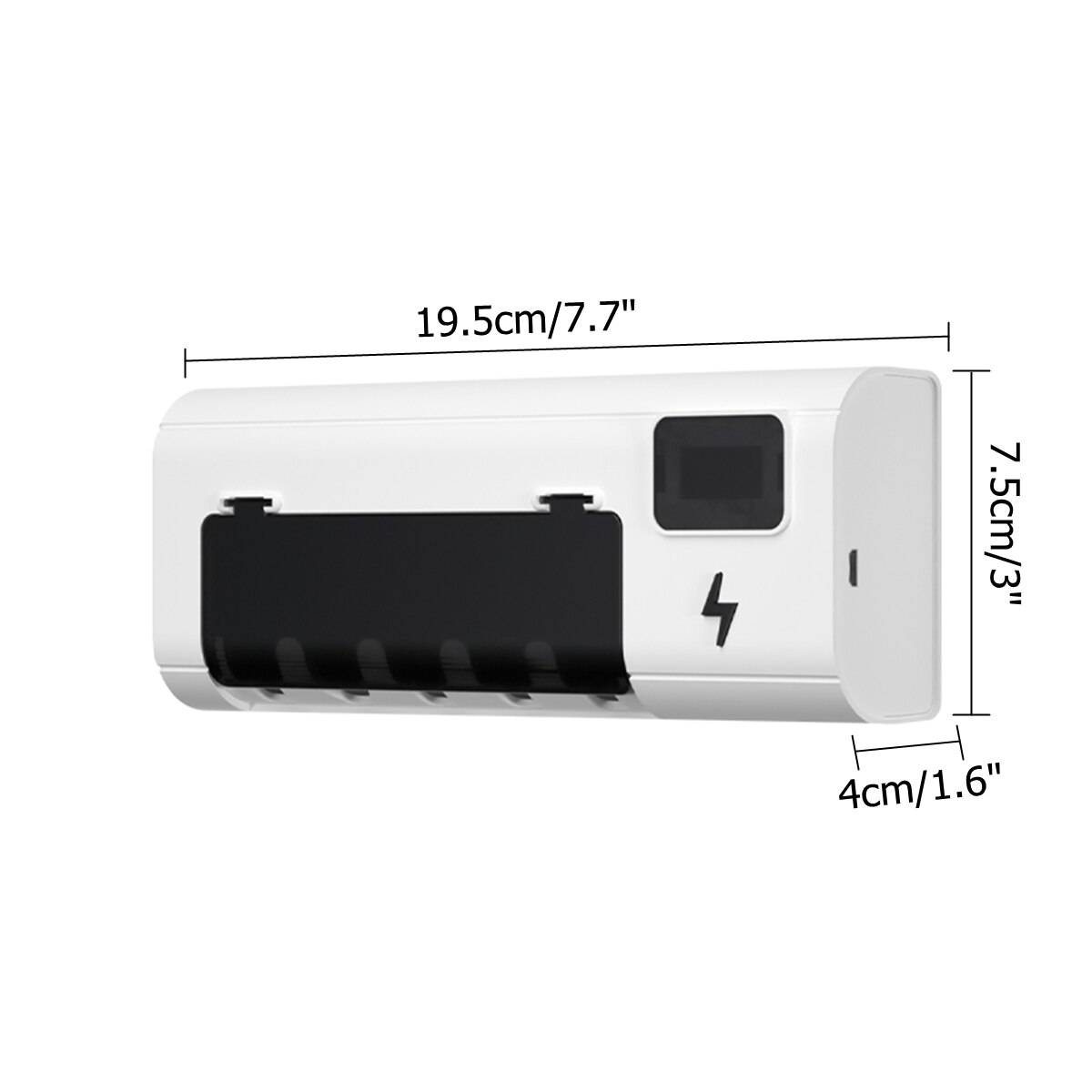 Ultraviolet Toothbrush Sterilizer UV Light Toothpaste Dispenser Sterilizer Wall Mounted Holder Toothbrush Holder Cleaner