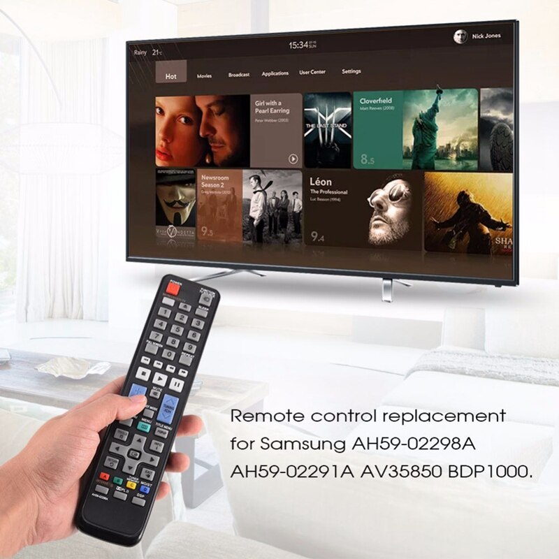 Ah59-02298A Replacement Remote Control Applicable For Samsung Bd Home Theater System Blu-Ray Htc5500 Htc6500 Htc5550 Htc6730W Ht