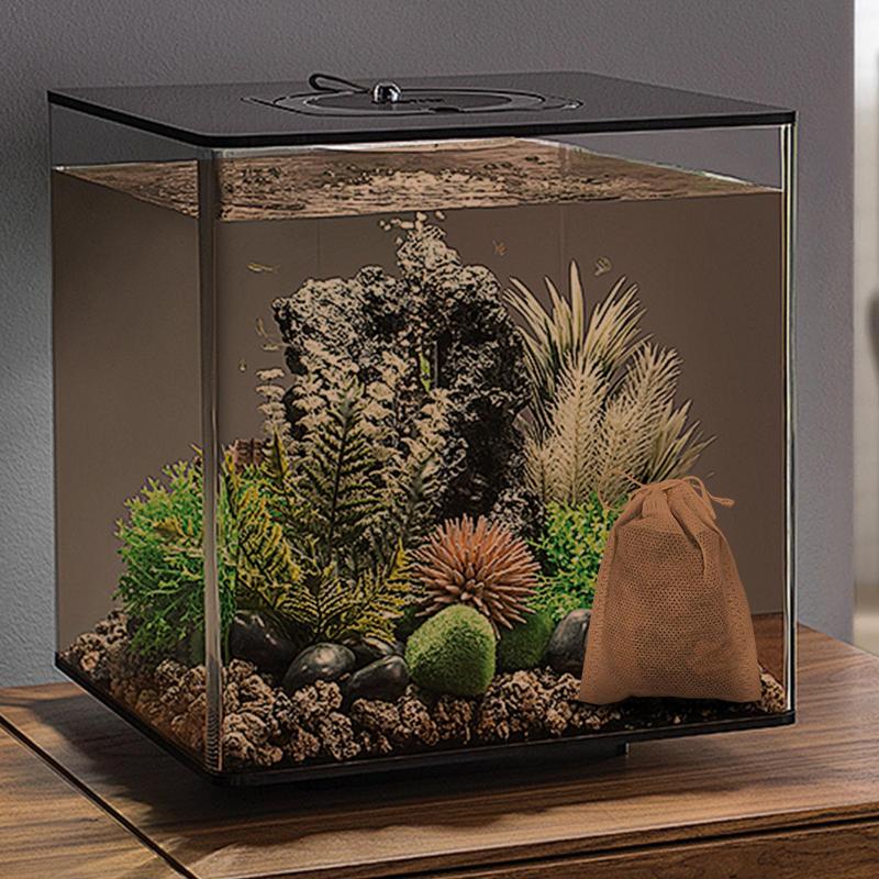 Hojas de almendras para peces Betta, hojas de acondicionador de agua, hojas de Catappa de pescado Beta, crea el ambiente de la selva tropical, reduce el tanque