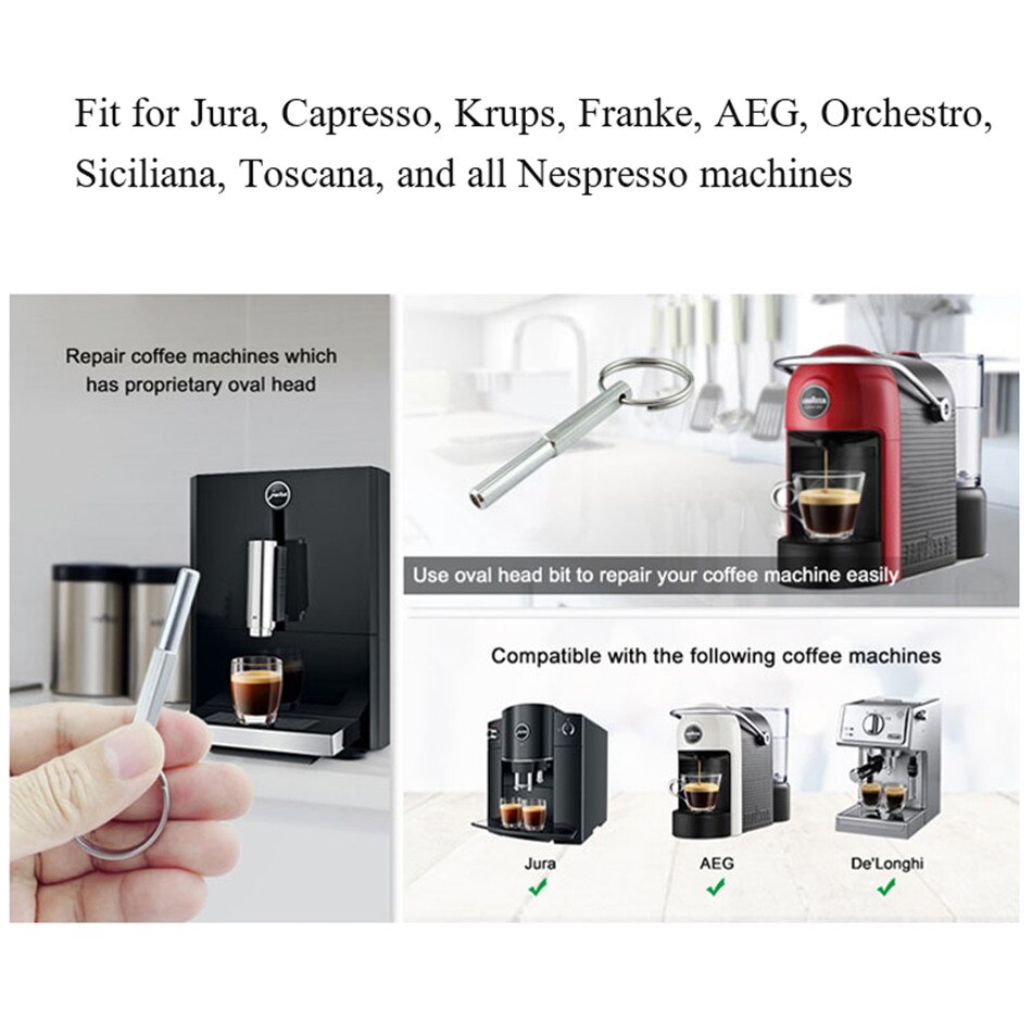 Jura Capresso Ss316 Reparatie Security Tool Sleutel Open Security Ovale Kop Schroeven Speciale Bit Key Removal Service Voor Koffie Machine